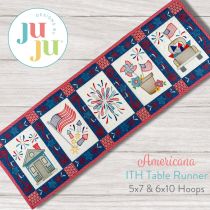 ITH Americana Table Runner | Machine Embroidery Designs by JuJu