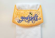 ITH Busy Bees Bee Yourself Wrap Around Towel Topper | Machine Embroidery Designs by JuJu