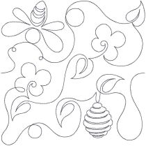Bees and Behives End-to-End Quilting | Machine Embroidery Designs by JuJu