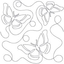 Butterfly 1 End-to-End Quilting | Machine Embroidery Designs by JuJu