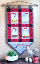 ITH Classic Chickens Wall Hanging | Machine Embroidery Designs by JuJu