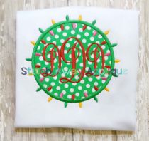 Christmas Lights Frame | Machine Embroidery Designs by JuJu/ Stitch Away Applique 