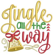 Christmas Word Art Set 1 Machine Embroidery Designs by JuJu