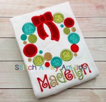 Circles Wreath | Machine Embroidery Designs by JuJu/ Stitch Away Applique 