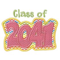 Class of 2041 Double Applique | Machine Embroidery Designs by JuJu