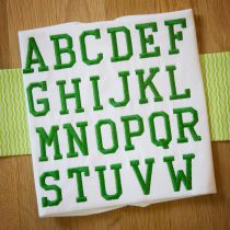 Collegiate Embroidery Font Machine Embroidery Designs by JuJu