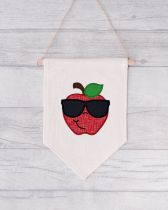 Mr. Cool Apple Applique | Machine Embroidery Designs by JuJu