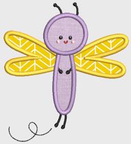 Cute Bugs Applique Machine Embroidery Designs by JuJu 