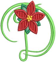 Christmas Script Alphabet | Machine Embroidery Designs by JuJu