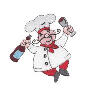 Bon Appetit Chefs Filled Set 1 Machine Embroidery Designs by JuJu