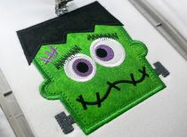 Frankiestein Applique | Machine Embroidery Designs by JuJu