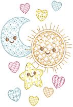 Baby Greeting Cards 2 Digital Embroidery Designs by JuJu