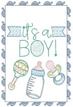 Baby Greeting Cards 3 | Machine Embroidery Designs by JuJu