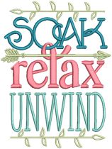 Bathroom Word Art 2 | Machine Embroidery Designs by JuJu