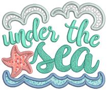 Beach Word Art 1 Machine Embroidery Designs By JuJu