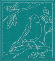 Beautiful Birds Quilt Blocks 1 | Machine Embroidery Designs by JuJu