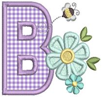 Bee Blossom Applique Alphabet