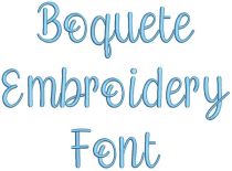 Boquete Embroidery Font
