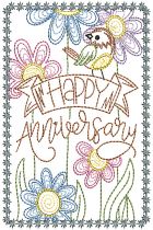 Celebration Greeting Cards Set 2 | Machine Embroidery Designs by JuJu