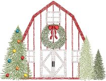 Christmas Vintage Sketch | Machine Embroidery Designs by JuJu