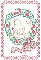 Christmas Greeting Cards 10 | Machine Embroidery Designs by JuJu