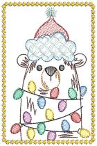 Christmas Greeting Cards 17 | Machine Embroidery Designs by JuJu
