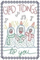Christmas Greeting Cards 18 | Machine Embroidery Designs by JuJu