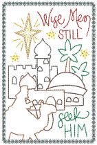 Christmas Greeting Cards 19 | Machine Embroidery Designs by JuJu