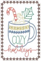 Christmas Greeting Cards 20 | Machine Embroidery Designs by JuJu