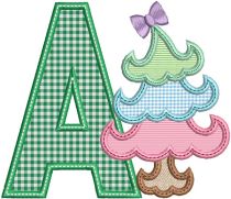 Curly Tree Alphabet | Machine Embroidery Designs by JuJu
