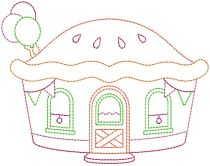 Cute Shops 2 Machine Embroidery Designs by JuJu