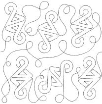 Celtic Twist End-to-End Quilting Design | Machine Embroidery Designs by JuJu