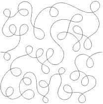 Dizzy Loops End-to-End Quilting Embroidery Design