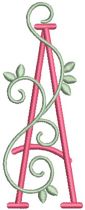 Esmerelda Alphabet | Machine Embroidery Designs by JuJu