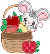 Fall Mice Applique