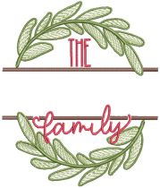 Family Wreaths 2 | Machine Embroidery Designs by JuJu