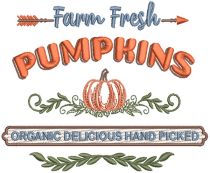 Farm Fresh Autumn 1 | Machine Embroidery Designs by JuJu