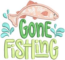Fishing Word Art Machine Embroidery Designs By JuJu