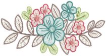 Floral Sprays Sketch 2 | Machine Embroidery Designs by JuJu