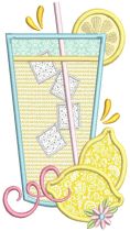 Fresh Lemonade | Machine Embroidery Designs by JuJu