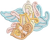 Free Standing Lace Angels 2 | Machine Embroidery Designs by JuJu