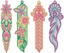 Free Standing Lace Bookmarks 4 Digital Machine Embroidery Designs by JuJu