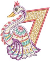 Free Standing Lace Exotic Birds 3 | Machine Embroidery Designs by JuJu