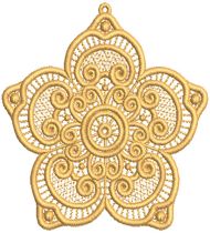 Free Standing Lace Flowers 2 Machine Embroidery Designs by JuJu