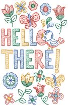 Hello Greeting Cards Digital Embroidery Designs by JuJu 
