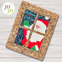 ITH Believe In The Magic Santa Wall Hanging | Machine Embroidery Designs by JuJu