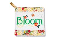ITH Bloom Pot Holder | Machine Embroidery Designs by JuJu