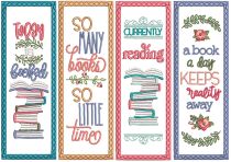 ITH Bookmarks Set 8 | Machine Embroidery Designs by JuJu