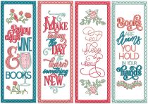 ITH Bookmarks Set 9 | Machine Embroidery Designs by JuJu