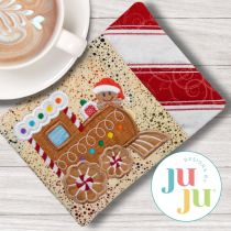 ITH Cookie Train Mug Rug | Machine Embroidery Designs by JuJu
